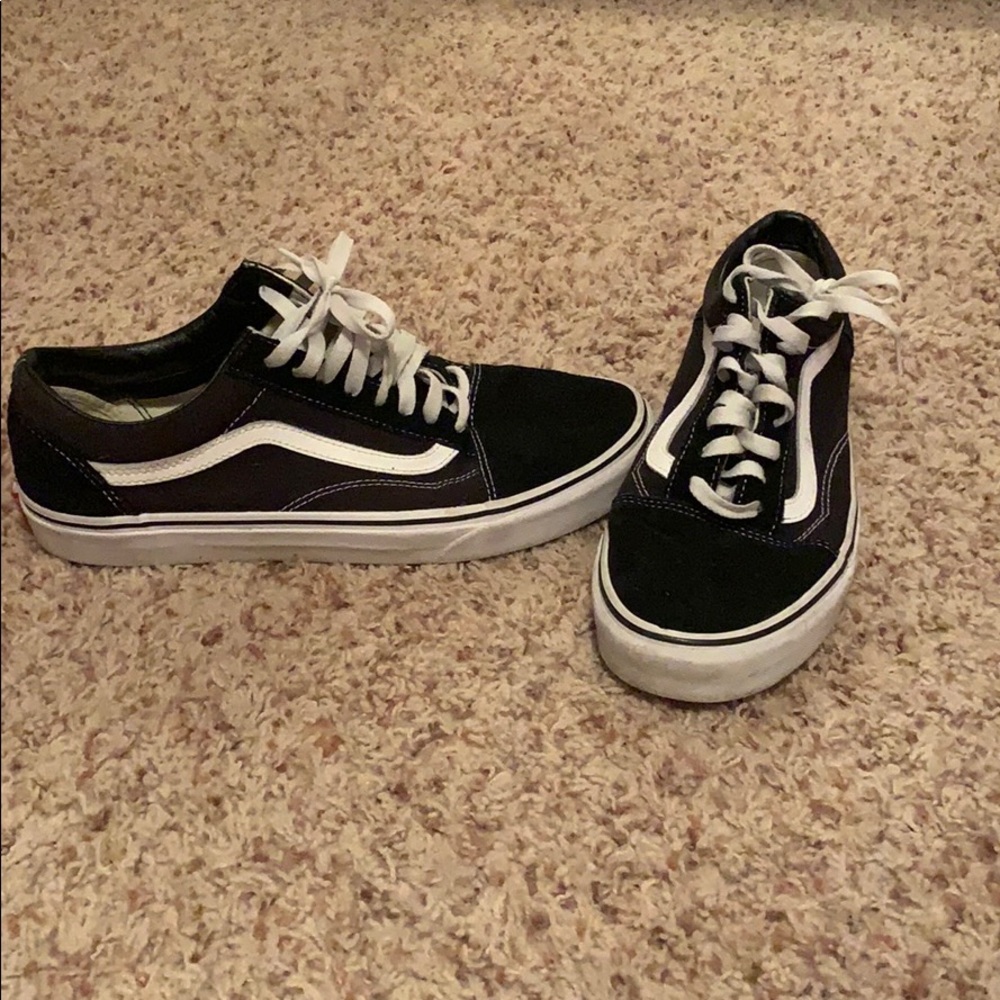 Vans Men’s 10 Old Skool Black/White
